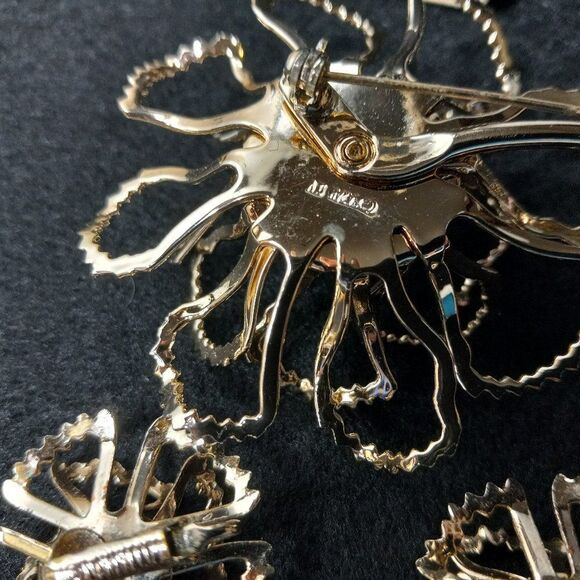 Vintage Sarah Coventry Flower "Allusion"Brooch/Earring Set Cottagecore - Picture 4 of 8